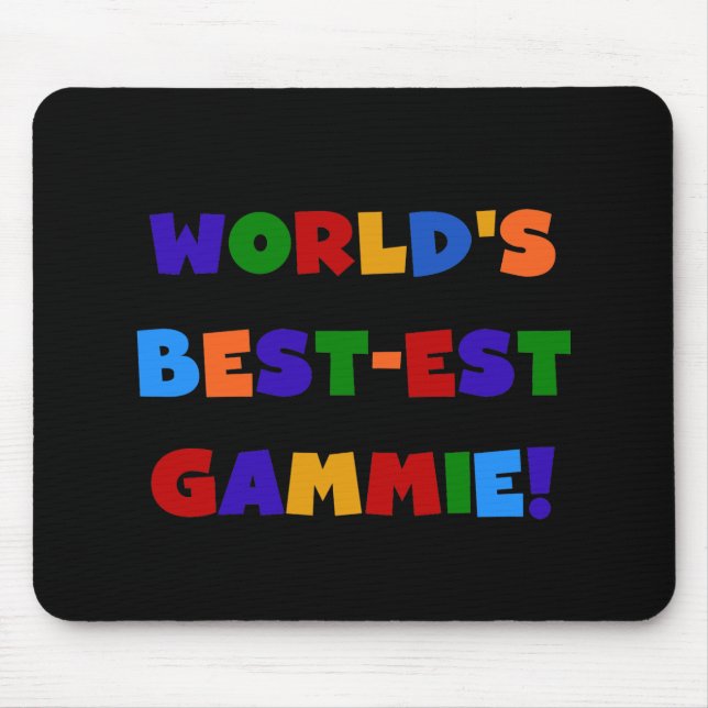 World's Best-est Gammie Bright Colours Gifts Mouse Pad (Front)