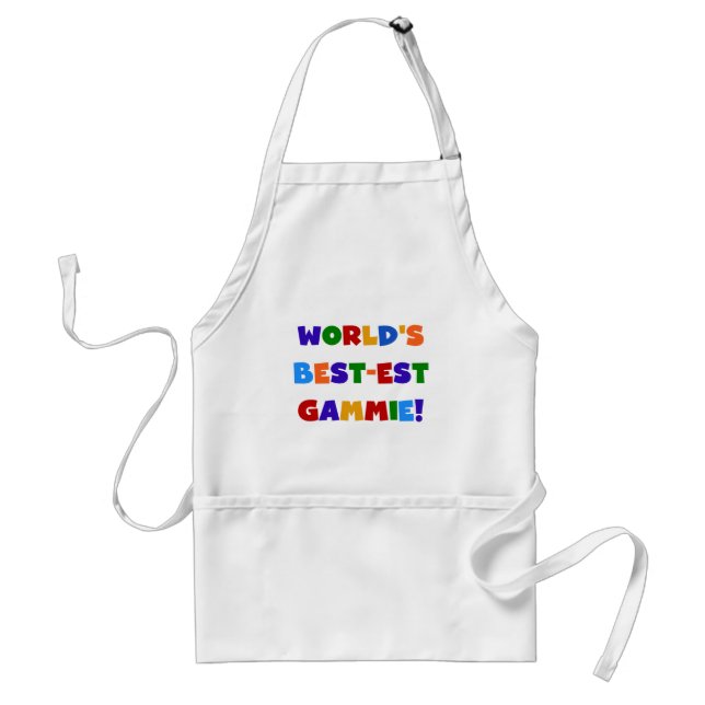 World's Best-est Gammie Bright Colours Gifts Standard Apron (Front)