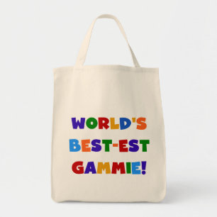 World's Best-est Gammie Bright Colours Gifts Tote Bag