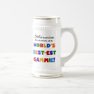 World's Best-est Gammie T-shirts and Gifts Beer Stein