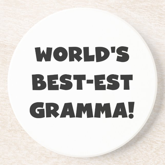 World's Best-est Gramma Black or White Coaster (Front)