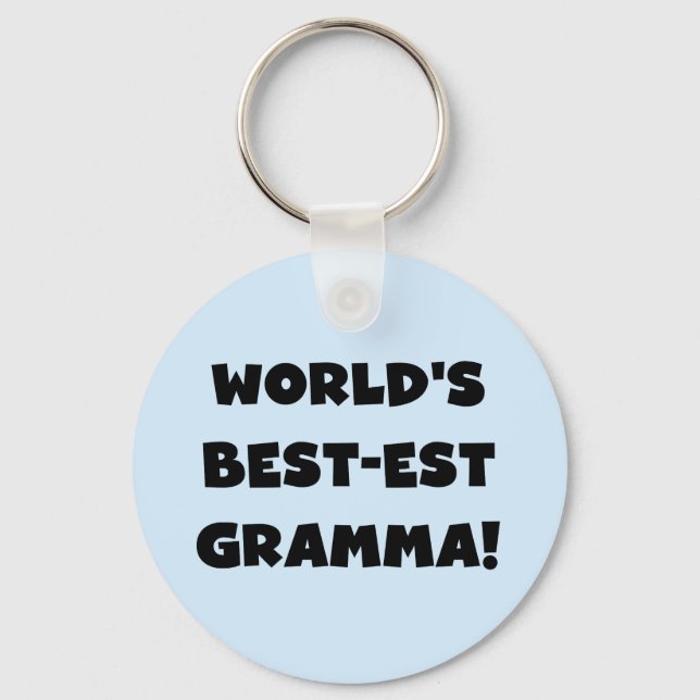 World's Best-est Gramma Black or White Key Ring (Front)