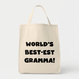 World's Best-est Gramma Black or White Tote Bag