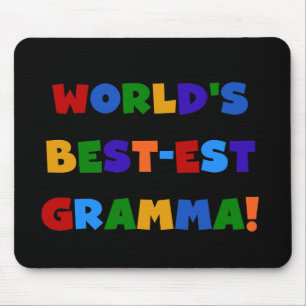 World's Best-est Gramma Bright Colours Mouse Pad