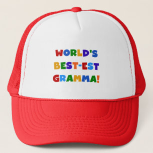 World's Best-est Gramma Bright Colours Trucker Hat