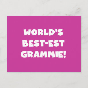 World's Best-est Grammie White T-shirts and Gifts Postcard