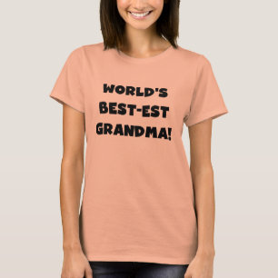 World's Best-est Grandma Black T-shirts and Gifts