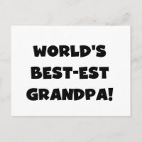 World's Best-est Grandpa Black or White Text