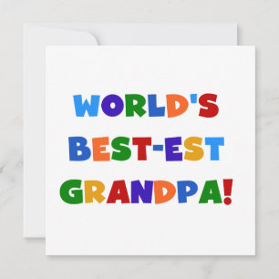 World's Best-est Grandpa Bright Colours Gifts
