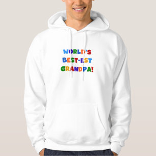World's Best-est Grandpa Bright Colours Gifts Hoodie