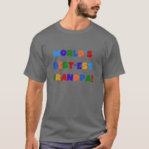 World's Best-est Grandpa Bright Colours T-shirts