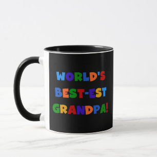 World's Best-est Grandpa Bright Colours T-shirts Mug