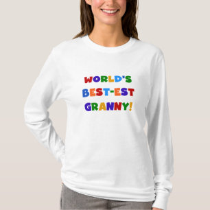 World's Best-est Granny Bright Colours T-Shirt
