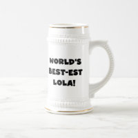 World's Best-est Lola Black and White Tshirts Gift