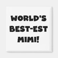 World's Best-est Mimi Black Text T-shirts and Gift