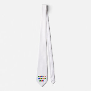World's Best-est Mimi Bright Colours T-shirts Gift Tie
