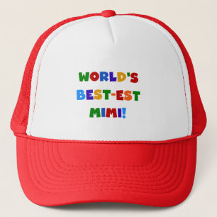 World's Best-est Mimi Bright Colours T-shirts Trucker Hat