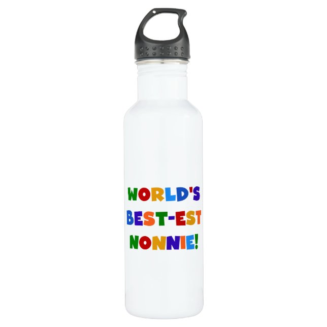 World's Best-est Nonnie Bright Colours 710 Ml Water Bottle (Front)