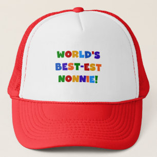 World's Best-est Nonnie Bright Colours Gifts Trucker Hat