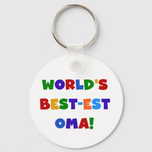 World's Best-est Oma Bright Colours Gifts Key Ring