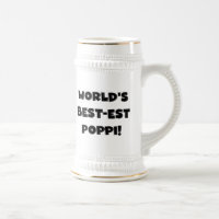 World's Best-est Poppi Black Text Gifts