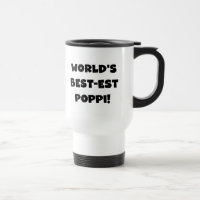 World's Best-est Poppi Black Text Gifts