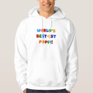 World's Best-est Poppi Bright Colours Gifts Hoodie