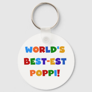 World's Best-est Poppi Bright Colours Gifts Key Ring