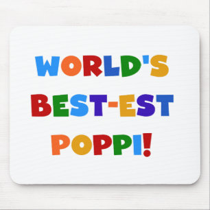 World's Best-est Poppi Bright Colours Gifts Mouse Pad