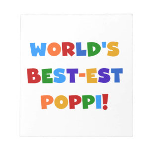World's Best-est Poppi Bright Colours Gifts Notepad