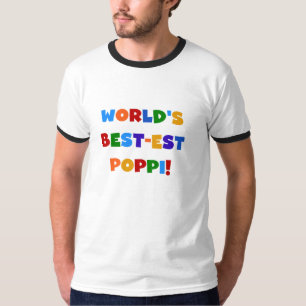 World's Best-est Poppi Bright Colours Gifts T-Shirt