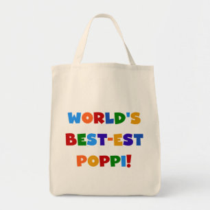 World's Best-est Poppi Bright Colours Gifts Tote Bag