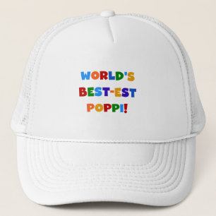 World's Best-est Poppi Bright Colours Gifts Trucker Hat