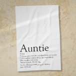 World's Best Ever Aunt, Auntie Definition Fun Tea Towel<br><div class="desc">Personalise for your special,  favourite Aunt or Auntie to create a unique gift. A perfect way to show her how amazing she is every day. Designed by Thisisnotme©</div>