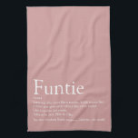 World's Best Ever Aunt, Auntie Definition Pink Tea Towel<br><div class="desc">Personalise for your special,  favourite Aunt or Auntie to create a unique gift. A perfect way to show her how amazing she is every day. Designed by Thisisnotme©</div>