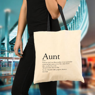 World's Best Ever Aunt Definition Tote Bag