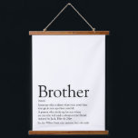 World's Best Ever Brother Definition Hanging Tapestry<br><div class="desc">Personalise for your brother to create a unique gift. A perfect way to show him how amazing he is every day. Designed by Thisisnotme©</div>