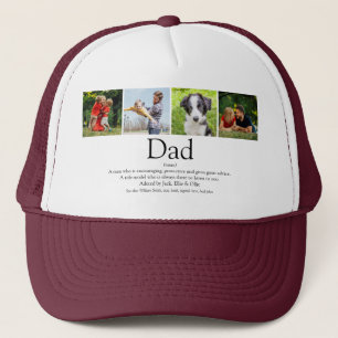 World's Best Ever Dad Father Fun Definition Photo Trucker Hat