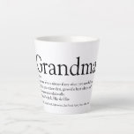 World's Best Ever Grandma, Grandmother Definition Latte Mug<br><div class="desc">Personalise for your special Grandma, Grandmother, Granny, Nan, Nanny or Abuela to create a unique gift for birthdays, Christmas, mother's day, baby showers, or any day you want to show how much she means to you. A perfect way to show her how amazing she is every day. Designed by Thisisnotme©...</div>