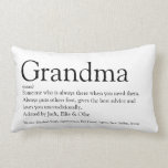 World's Best Ever Grandma, Grandmother Definition Lumbar Cushion<br><div class="desc">Personalise for your special Grandma, Grandmother, Granny, Nan, Nanny or Abuela to create a unique gift for birthdays, Christmas, mother's day, baby showers, or any day you want to show how much she means to you. A perfect way to show her how amazing she is every day. Designed by Thisisnotme©...</div>