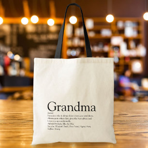 World's Best Ever Grandma, Grandmother Definition Tote Bag