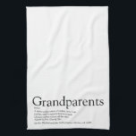 World's Best Ever Grandparents Definition Tea Towel<br><div class="desc">Personalise for your special grandparents to create a unique gift. A perfect way to show them how amazing they are every day. Designed by Thisisnotme©</div>