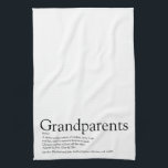 World's Best Ever Grandparents Definition Tea Towel<br><div class="desc">Personalise for your special grandparents to create a unique gift. A perfect way to show them how amazing they are every day. Designed by Thisisnotme©</div>