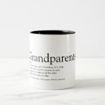 Worlds Best Ever Grandparents Definition Two-Tone Coffee Mug<br><div class="desc">Personalise for your special grandparents to create a unique gift. A perfect way to show them how amazing they are every day. Designed by Thisisnotme©</div>