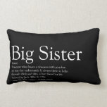 World's Best Ever Sister Definition Simple Modern Lumbar Cushion<br><div class="desc">Personalise for your special sister or hermana (little or big) to create a unique gift. A perfect way to show her how amazing she is every day. Designed by Thisisnotme©</div>