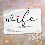 World's Best Ever Wife Definition Magnet<br><div class="desc">Personalise for your special wife to create a unique gift for birthdays,  anniversaries,  weddings,  Christmas or any day you want to show how much she means to you. A perfect way to show her how amazing she is every day. Designed by Thisisnotme©</div>