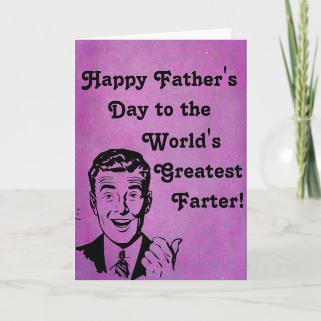 World's Best Farter Card (Front)