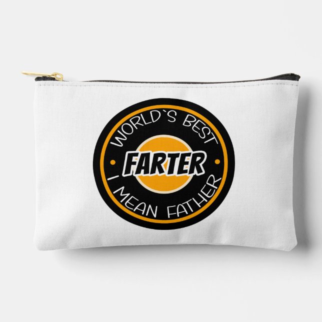 World's Best Farter I Mean Father Accessory Pouch (Front)