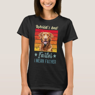 World's Best Farter I Mean Father Chesapeake Bay R T-Shirt