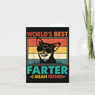 World's Best Farter I Mean Father Fathers Day Funn Card